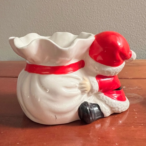 Vintage 1976 Fitz & Floyd Santa Christmas Candle Holders - Picture 3 of 8